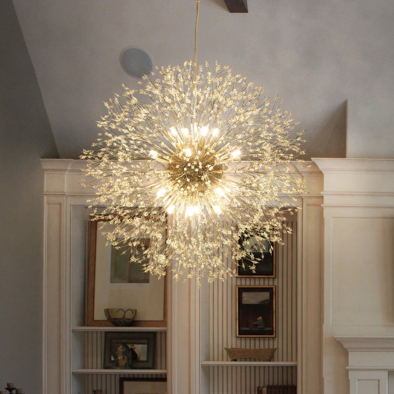 Everly Quinn Lakeyah 16 - Light Dimmable 32″ Sputnik Sphere